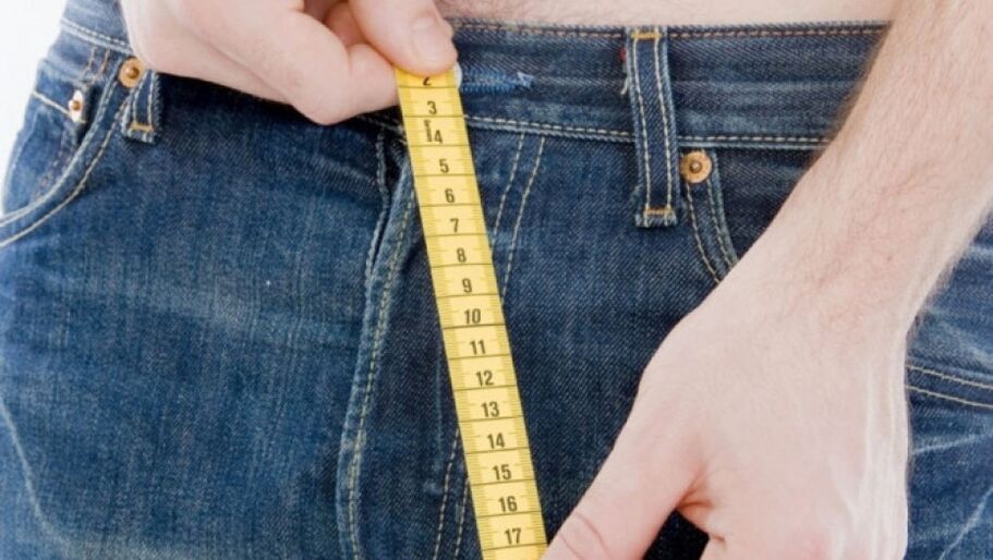 mjerenje veličine penisa nakon povećanja